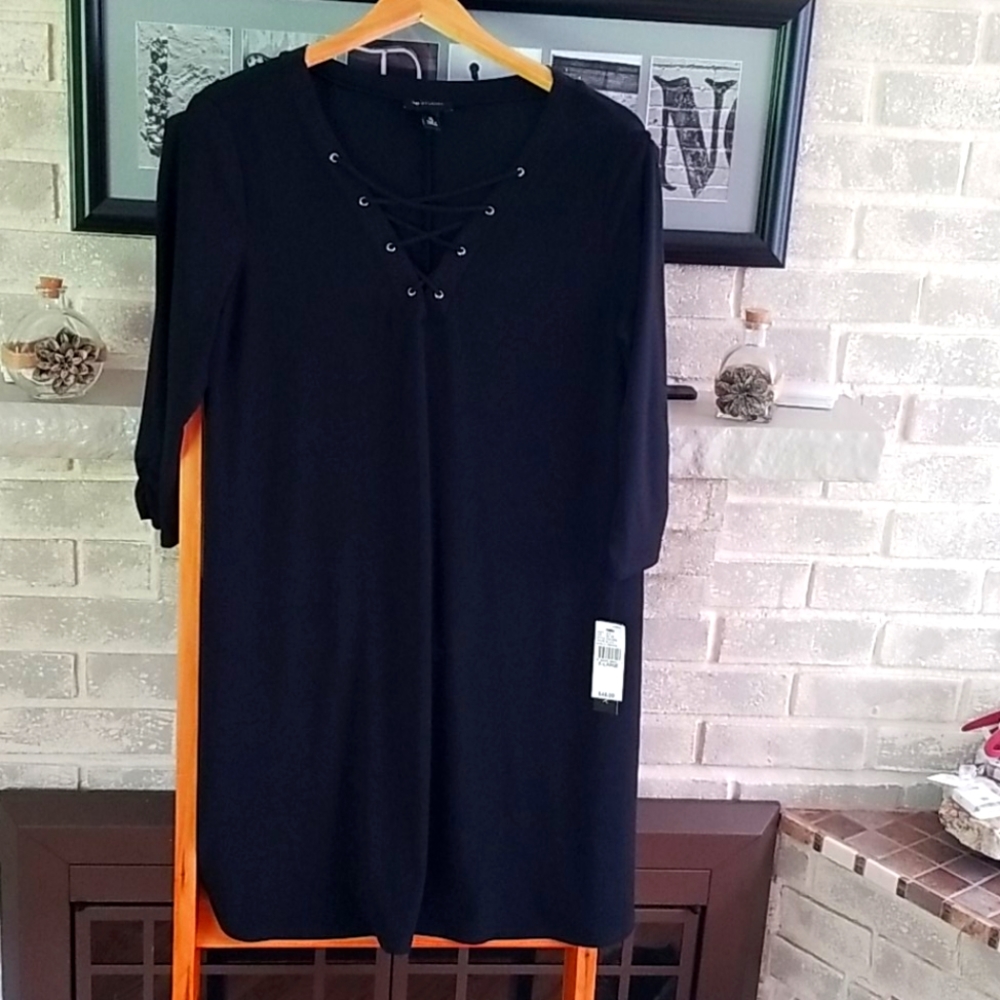 Black simple dress size XL
